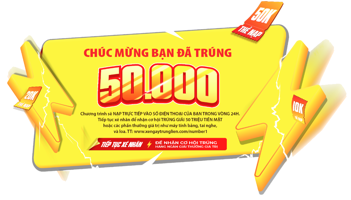 XÉ NGAY TRÚNG LIỀN